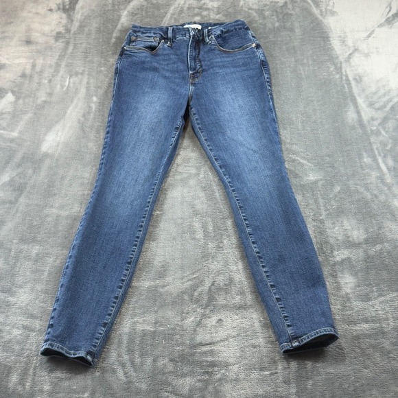 Good American Denim - Good American Good Legs Skinny Jeans Blue Medium Wash 8/29 GLDV873T High Rise